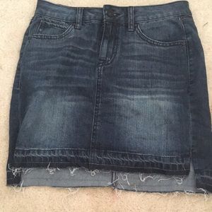 Size 26/3 denim skirt brand new without tags